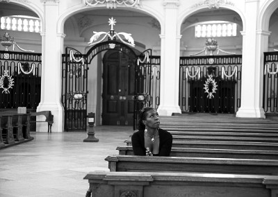 Privat beim Gebet in der Klosterkirche Neresheim