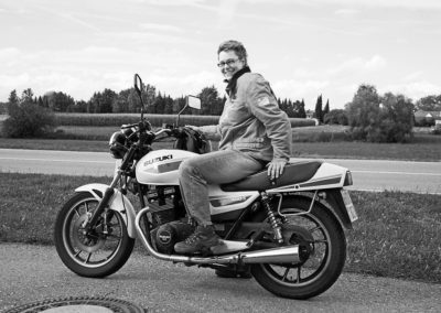 Privat auf dem Motorrad