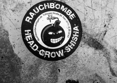 Aufkleber Rauchbombe