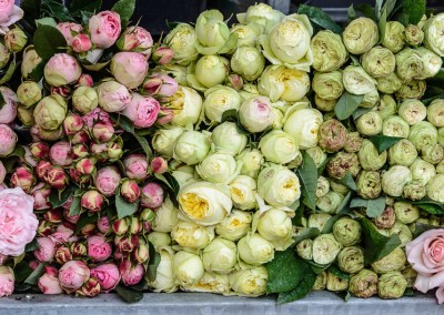 Rosen auf dem Wochenmarkt