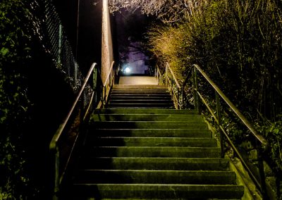 Treppe bei Nacht