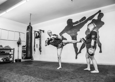 Ivonne K. privat beim Kickboxen